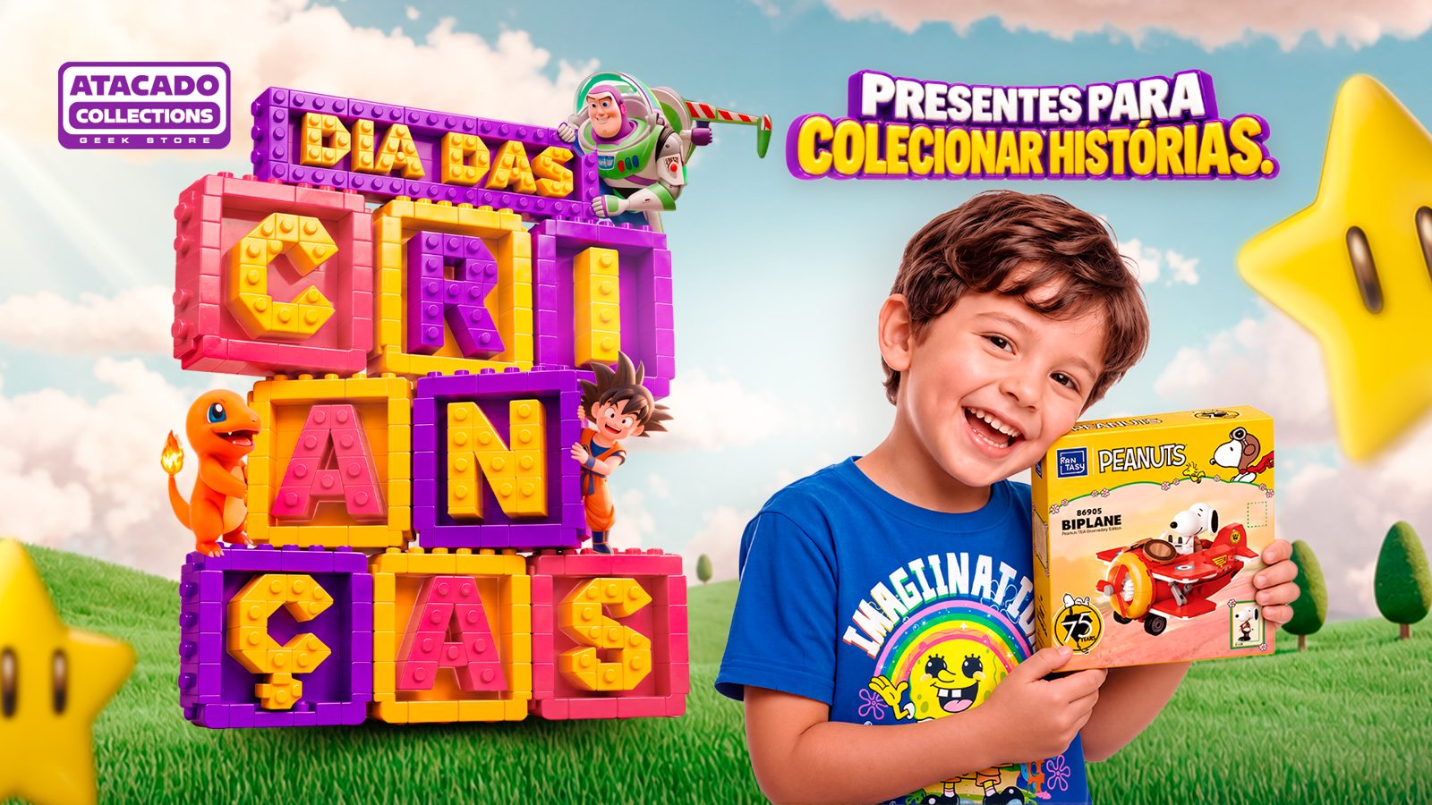 Campanha de Dia das Crianças da Atacado Collections