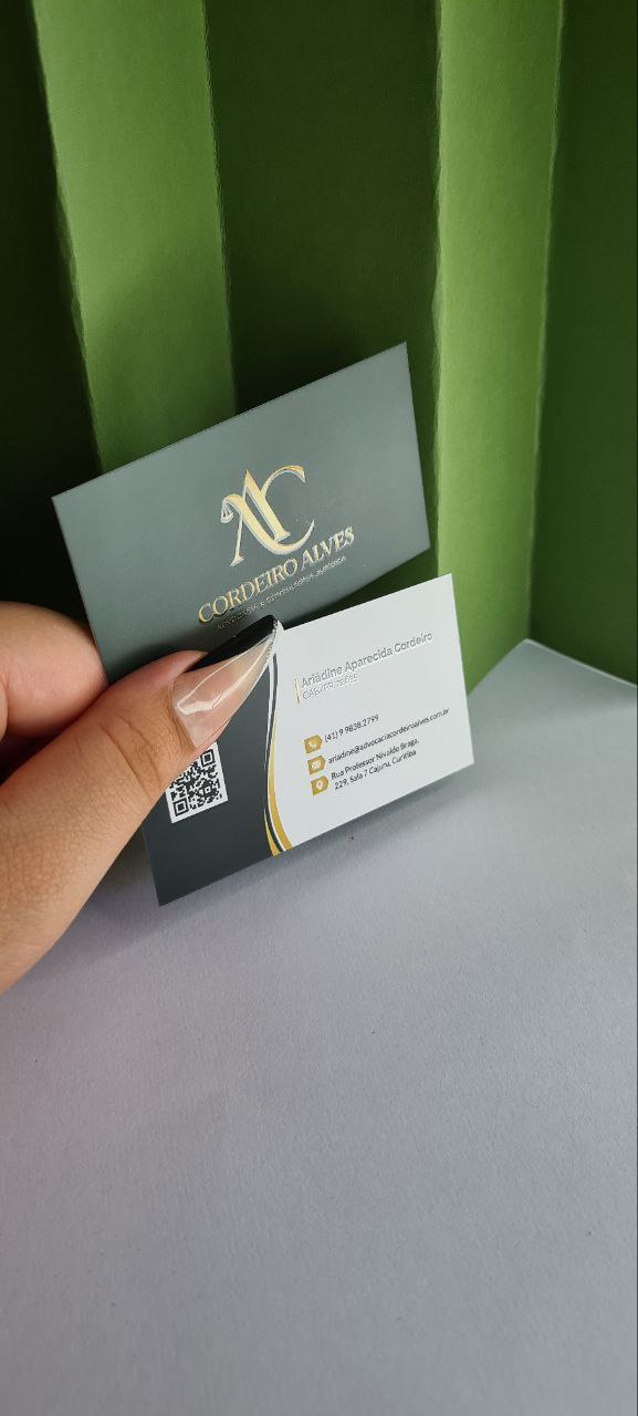 Cordeiro Alves · Cartões de visita · Impressos
