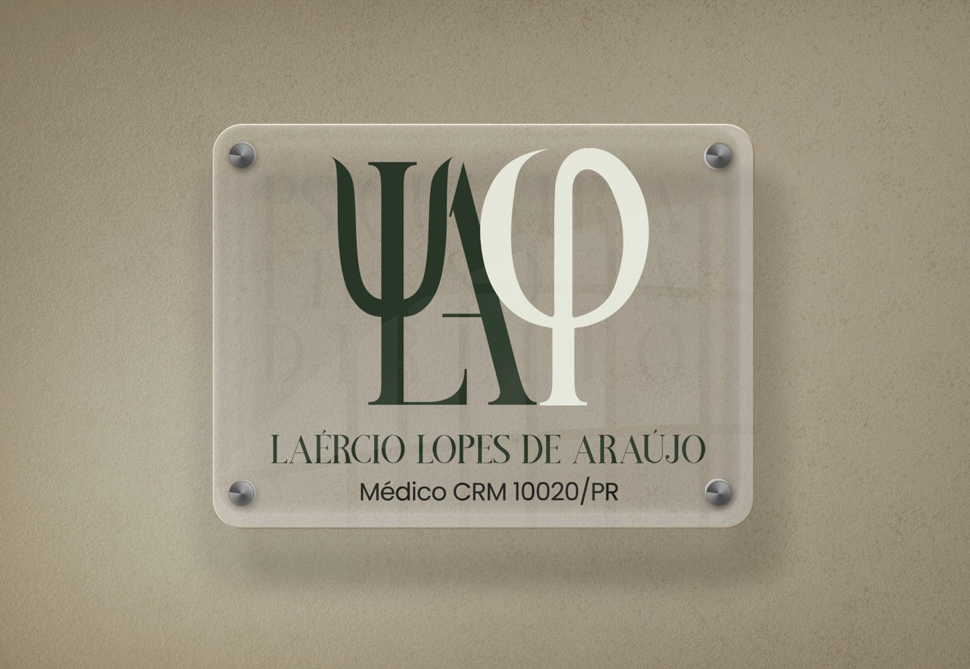 Placa · Dr. Laércio