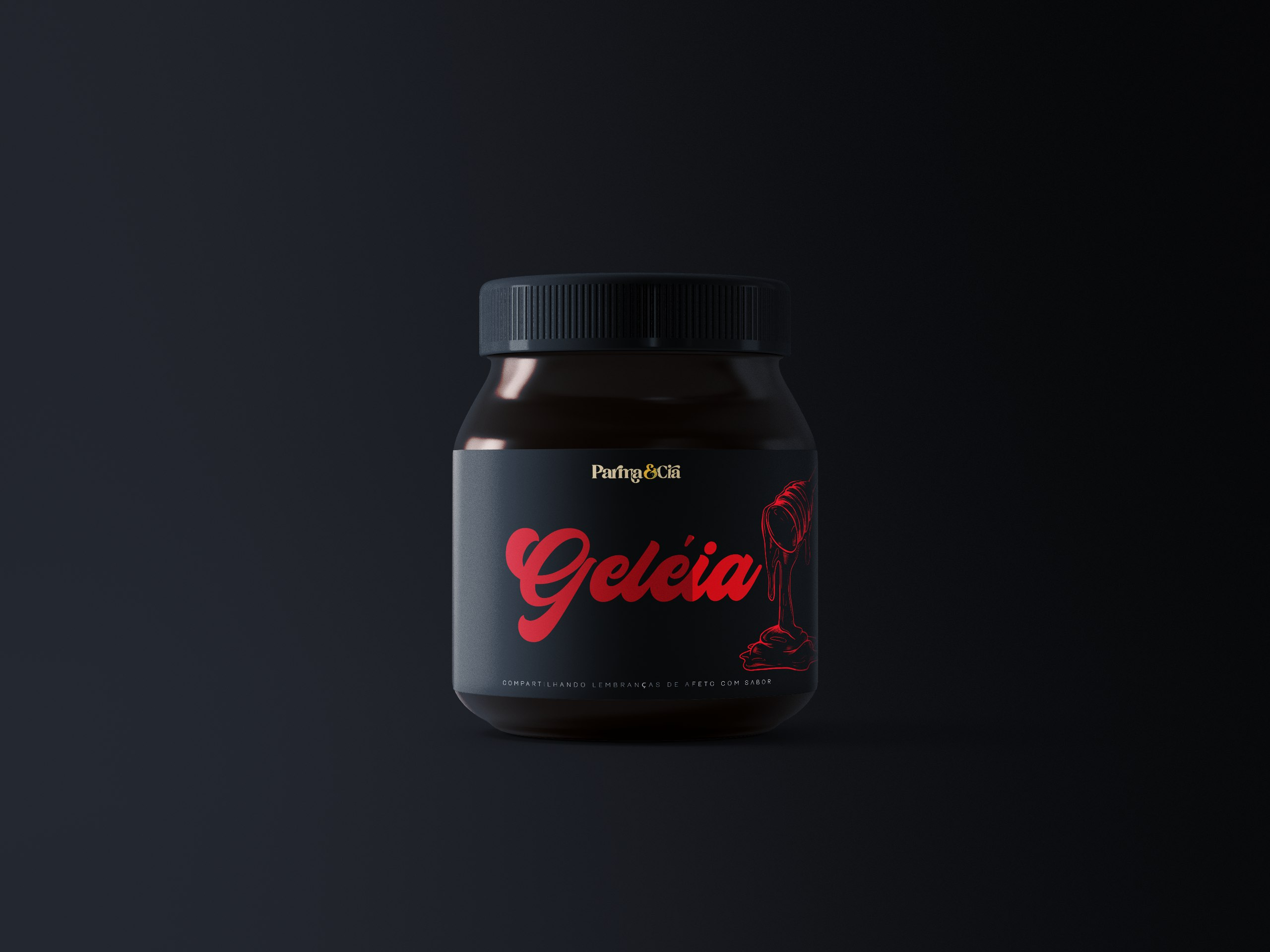 Parma & Cia · Rótulo de geleia · Mockup